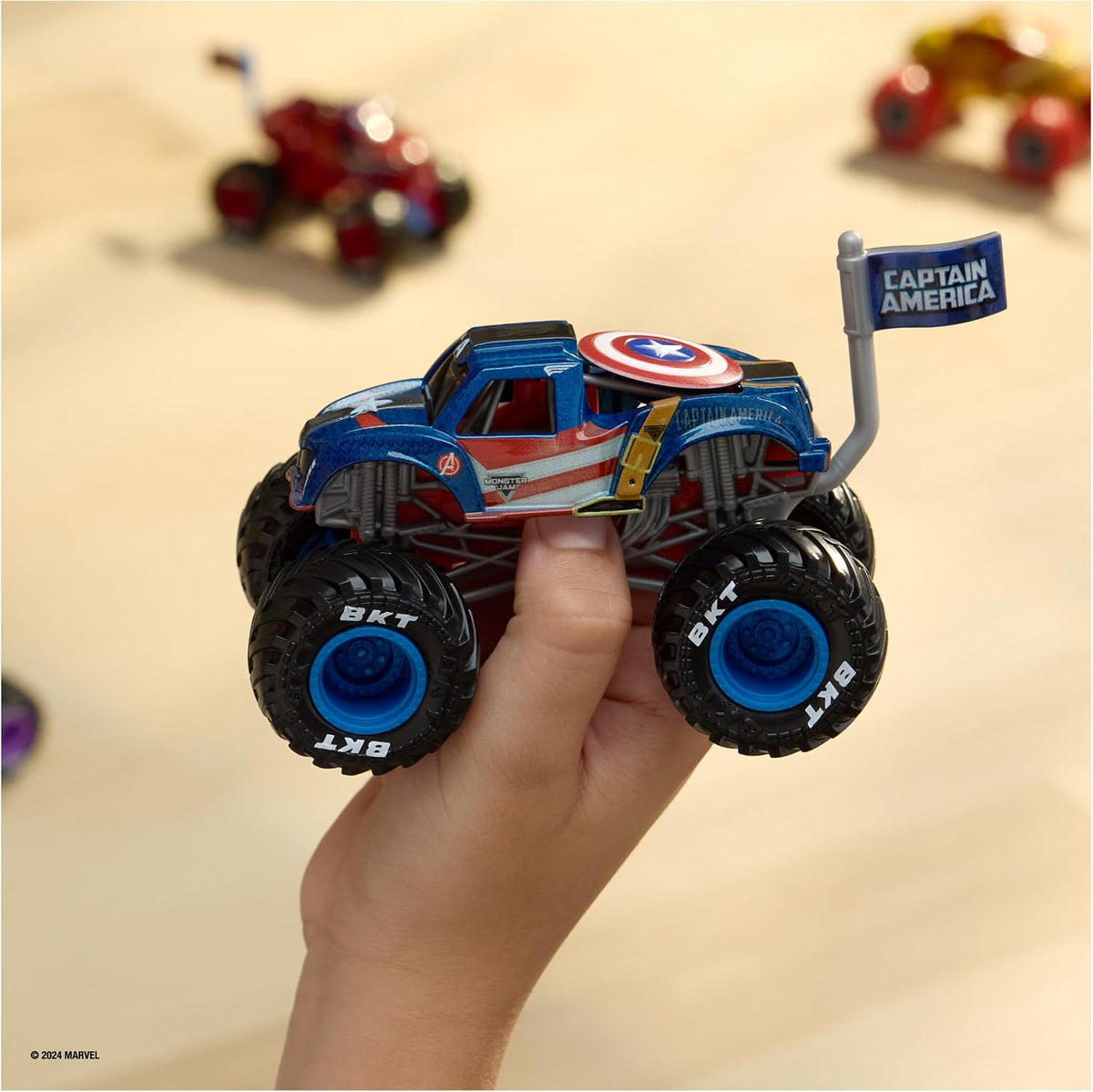 Monster Jam - Camión monstruo oficial de Marvel Captain America, ve...