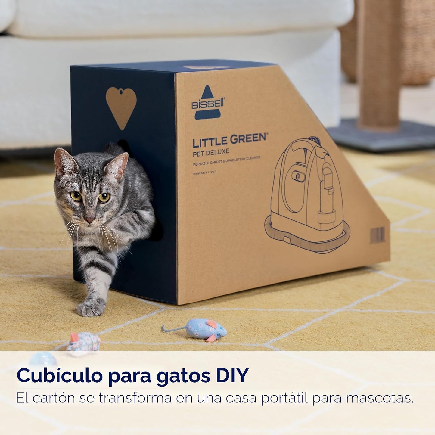 Bissell Little Green Pet Deluxe - Limpiador portátil de alfombras y...