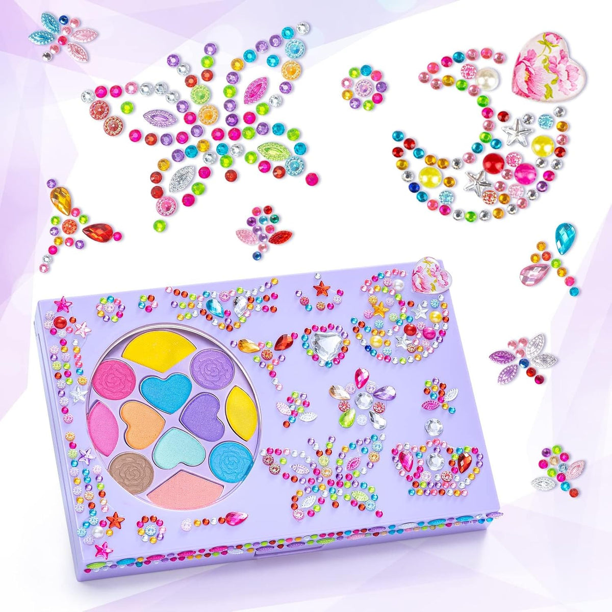 Tomons Kit de maquillaje para niños, juego de cosméticos lavables p...