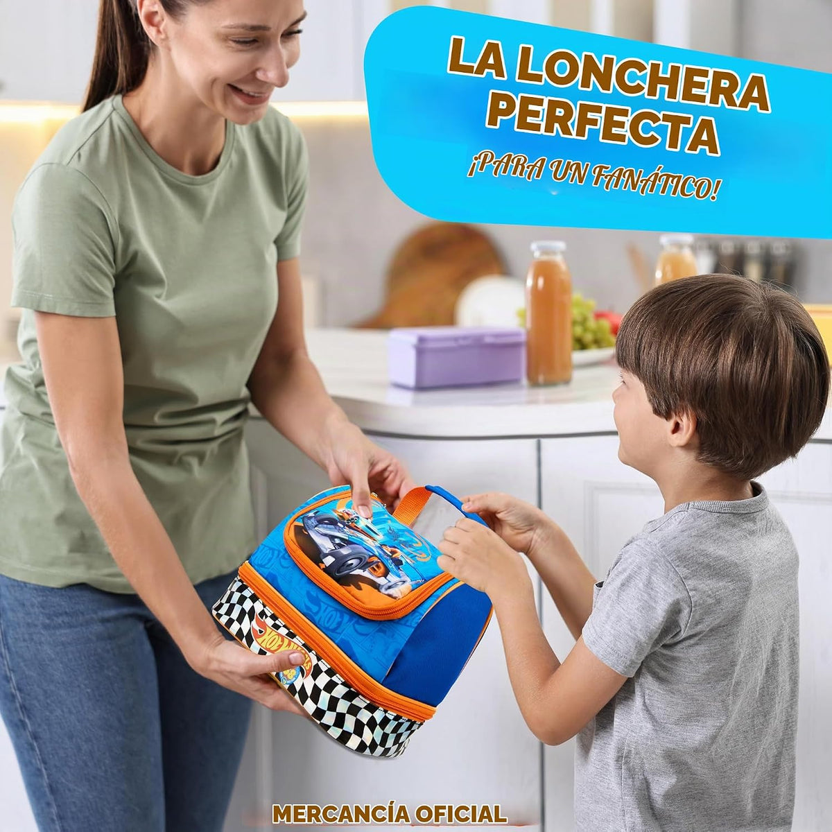 Get Trend Hot Wheels - Lonchera aislada con dos compartimentos para...