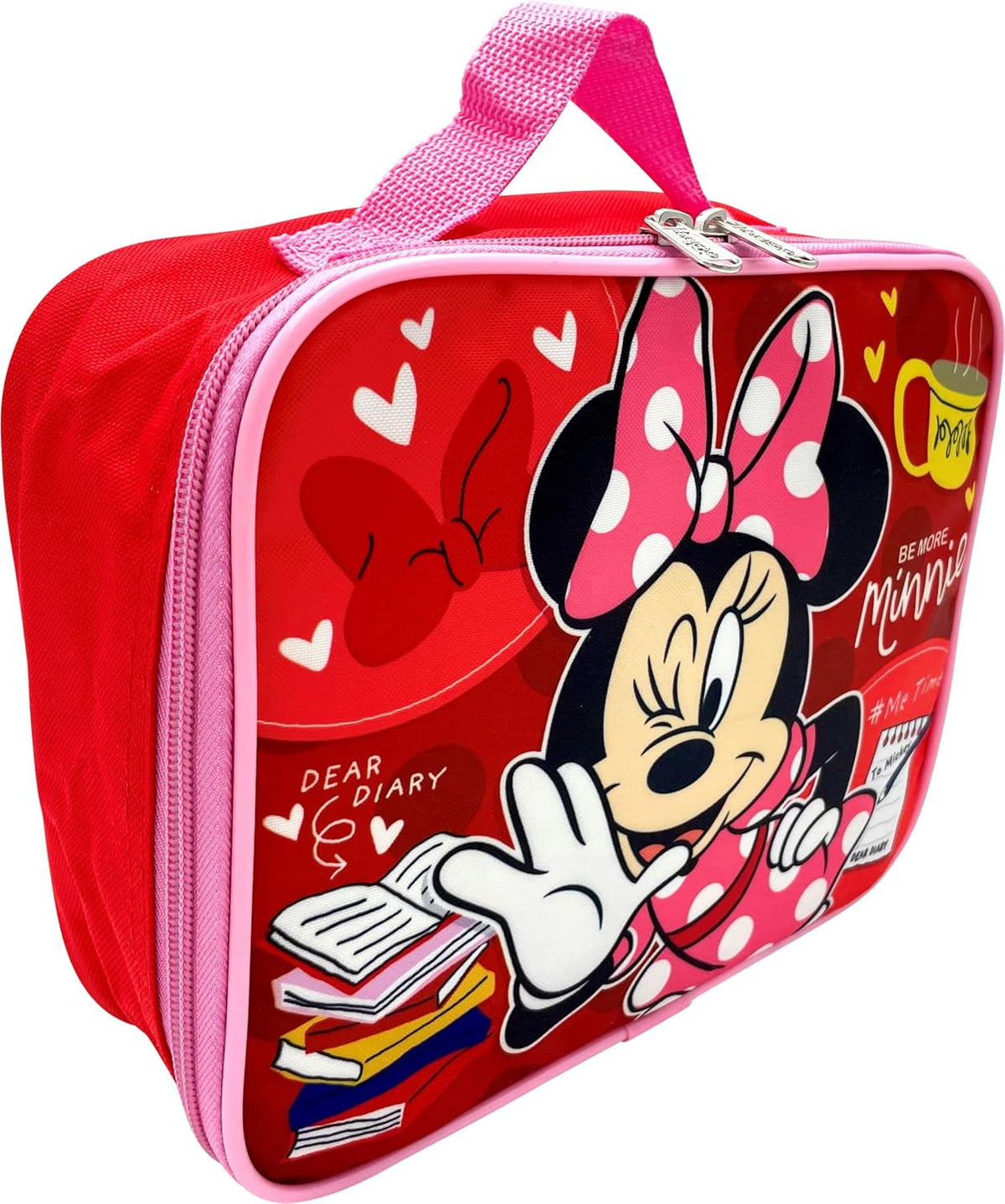 Disney\/Marvel - Lonchera térmica para niños, color rojo con Minnie...