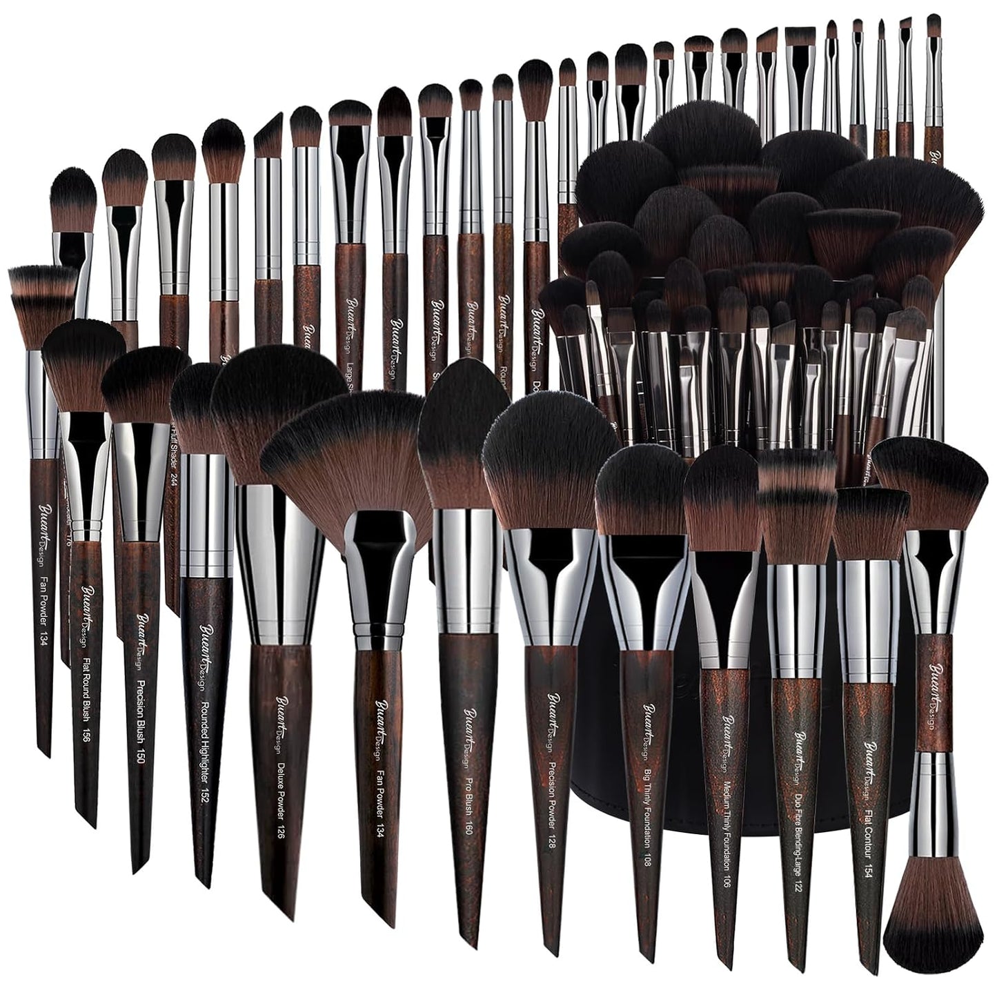 Bueart Design Juego de 38 brochas de maquillaje profesional con sop...