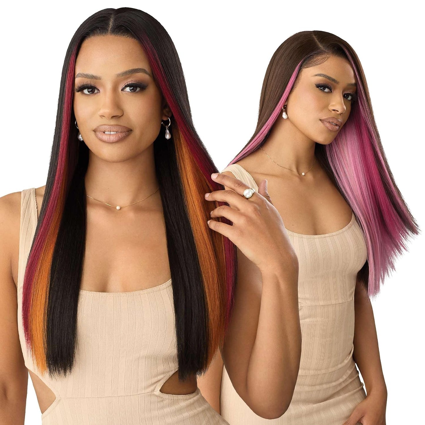 Outre Peluca de encaje frontal - Línea perfecta de cabello 13X6 - P...