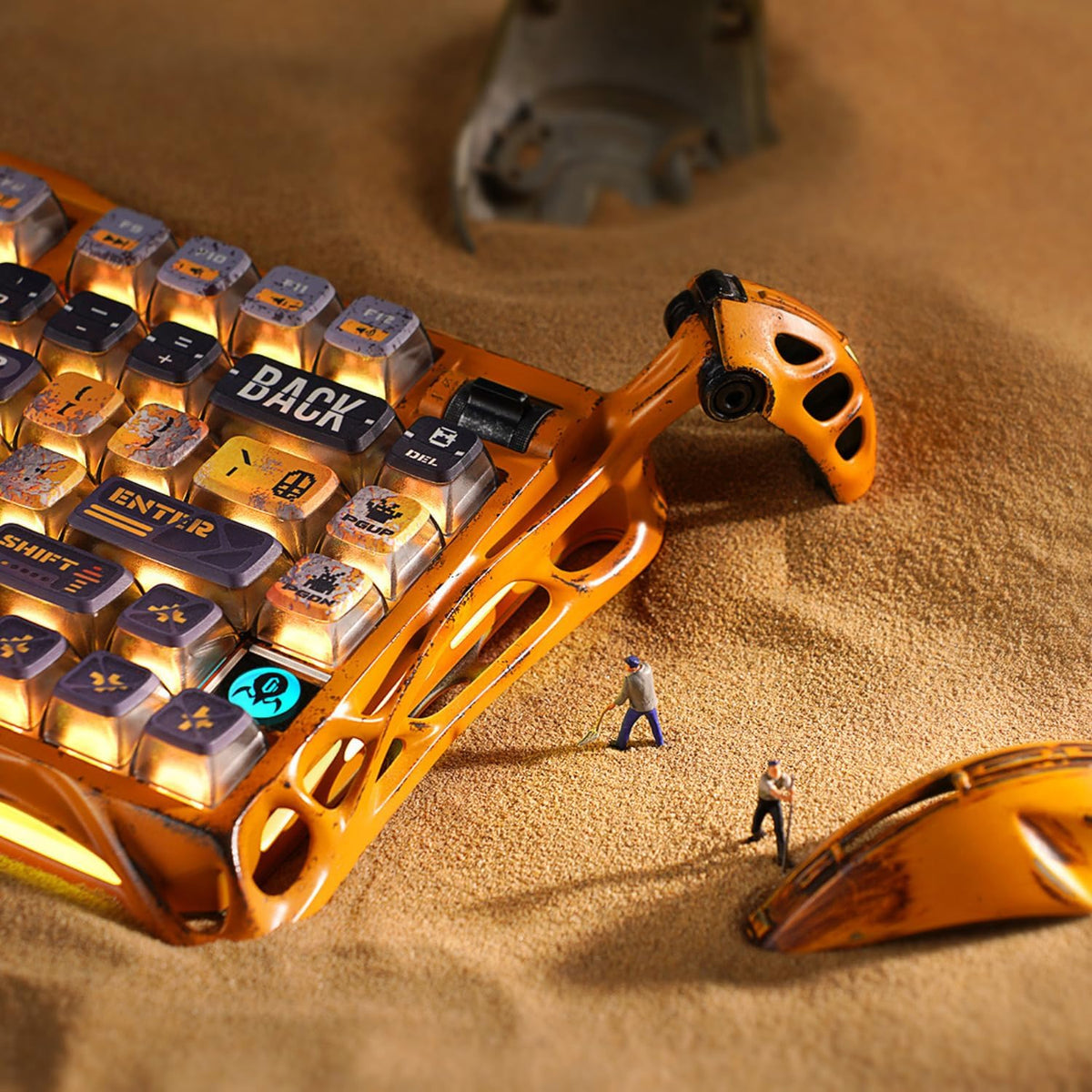 GravaStar Mercury K1 Pro Teclado mecánico inalámbrico para juegos,...