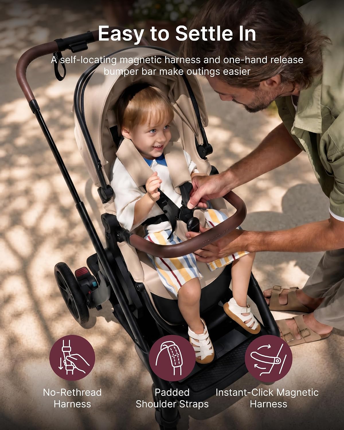 Momcozy ChangeGo - Cochecito de bebé, cochecito convertible de una...