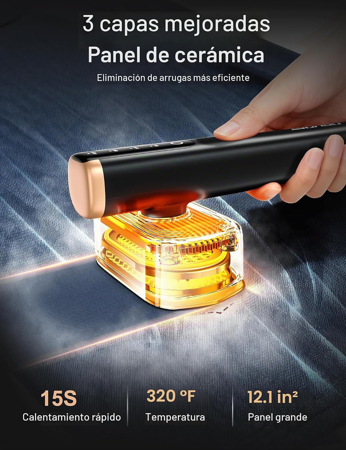 Sundu Vaporizador de viaje para ropa, vaporizador portátil de mano,...