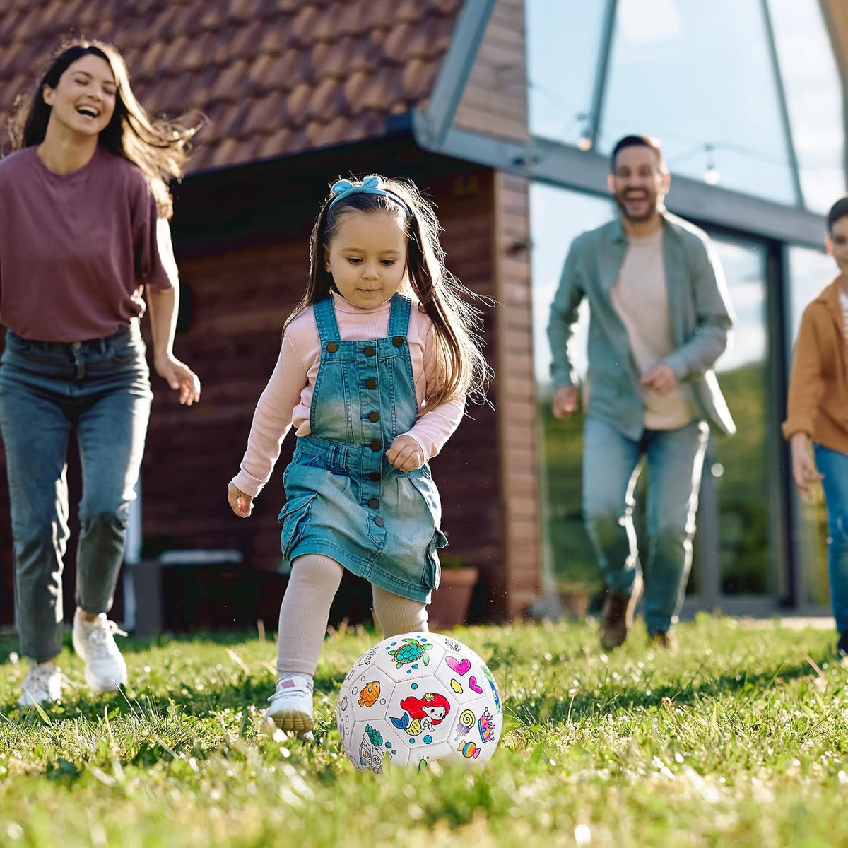 ZOOJOY Colorea tu propio balón de fútbol, kit de manualidades de...