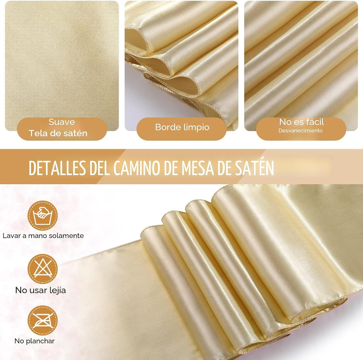 Breling - Juego de 8 manteles desechables de plástico y camino de m...
