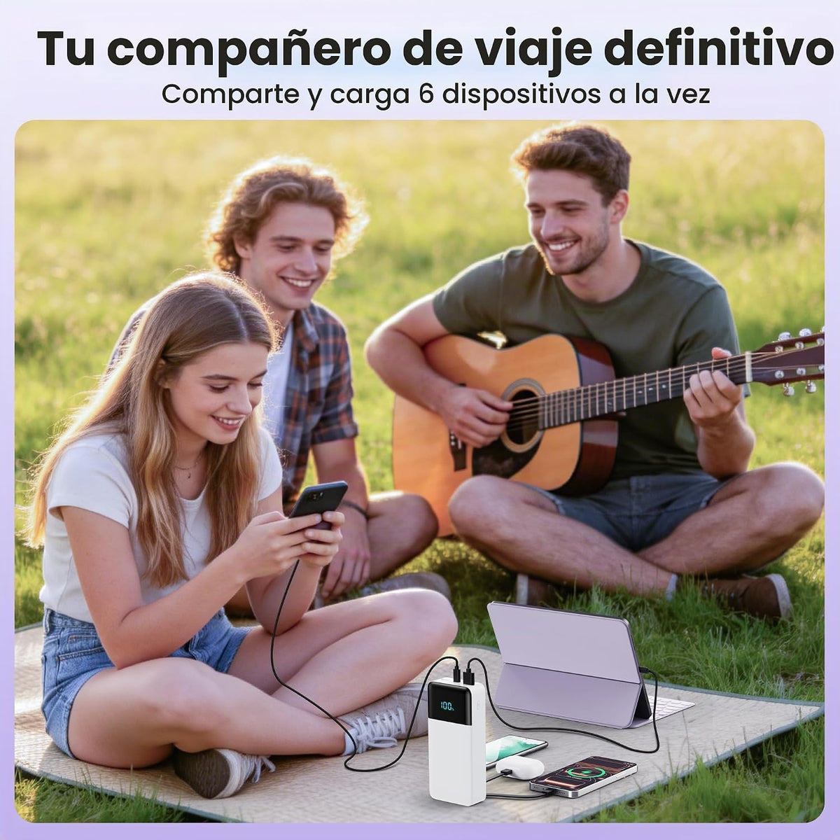 Cargador portátil de 50800 mAh, batería de carga rápida USB C de 25...