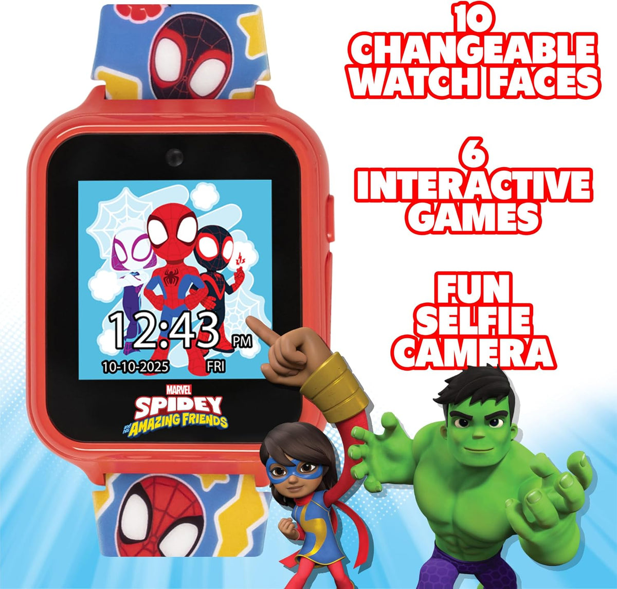 Marvel Spidey and His Amazing Friends Reloj inteligente interactivo...