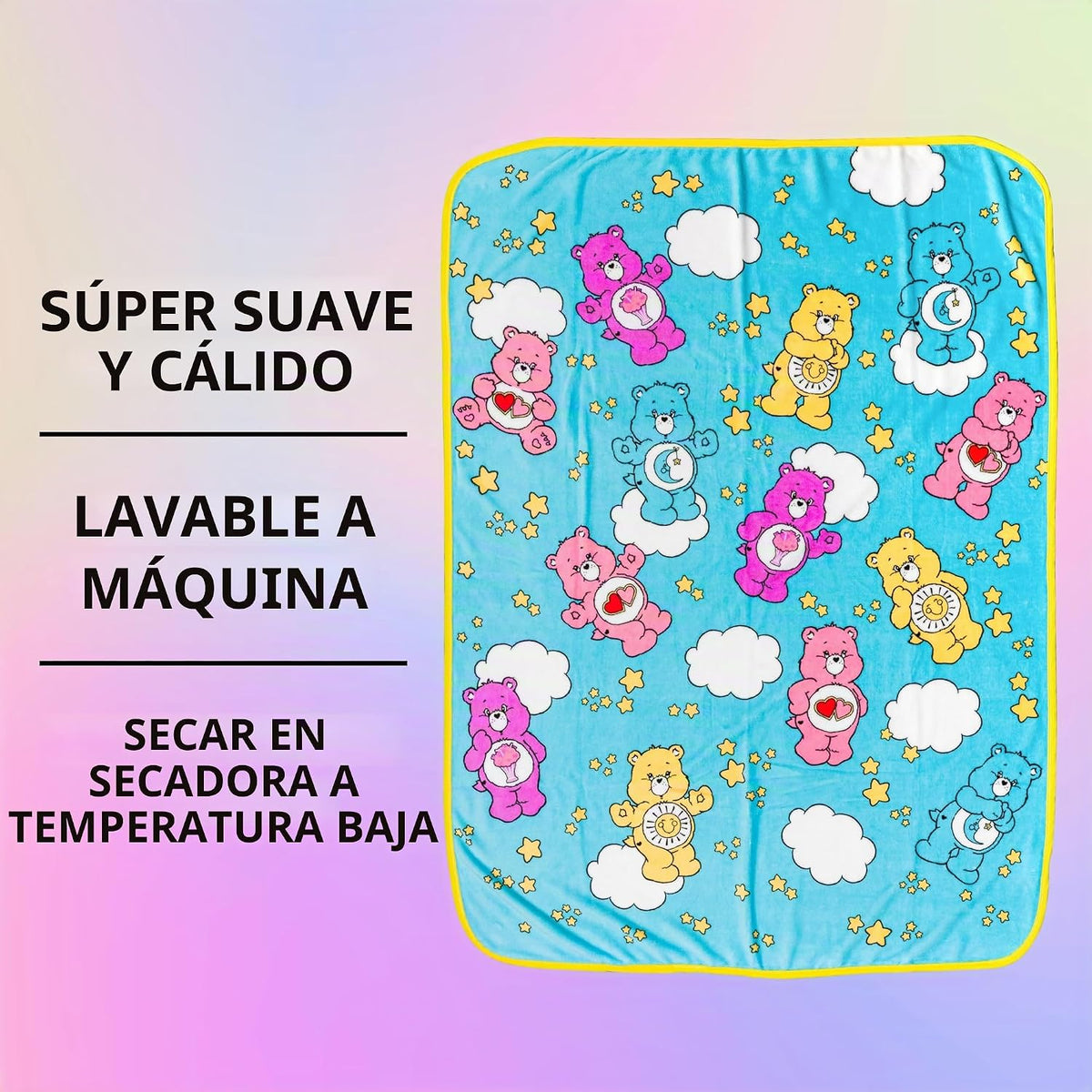 Silver Buffalo Care Bears con Bedtime, Funshine, Share y Love-A-Lot...