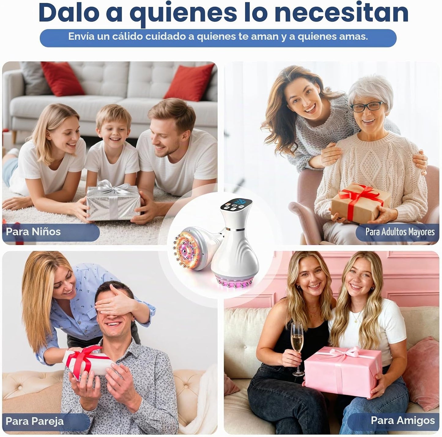 Masajeador de drenaje linfático Mango Moon, herramienta de masaje p...