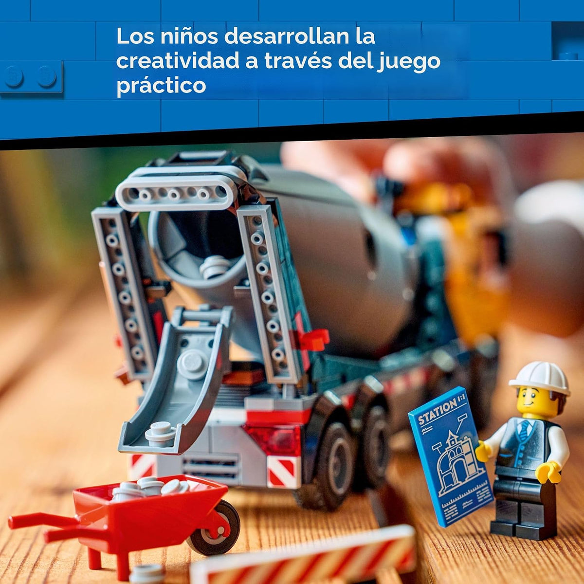 LEGO City Camión Mezclador de Cemento de Construcción para Niños y...