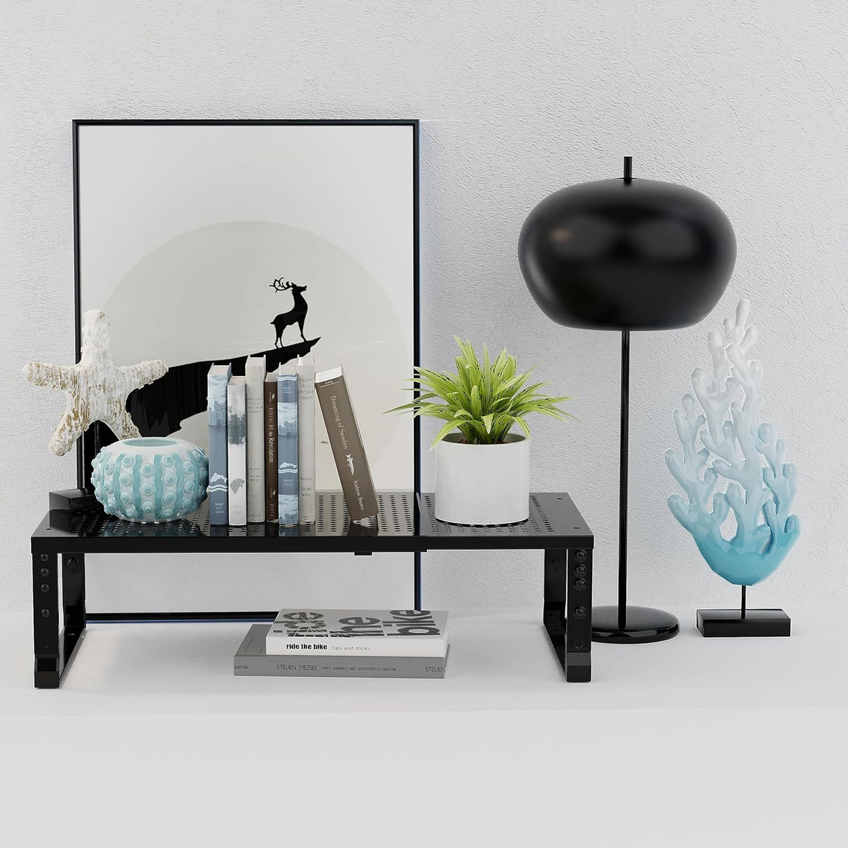 Jojocross Organizador de cocina apilable ajustable y expandible par...