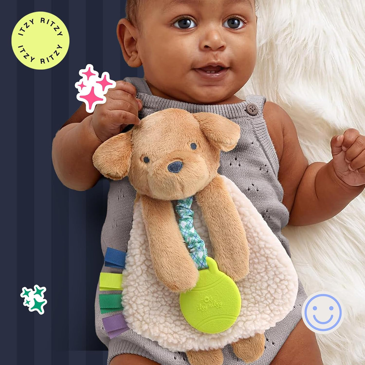 Itzy Ritzy - Itzy Lovey incluye mordedor - Baby Lovey con mordedor,...