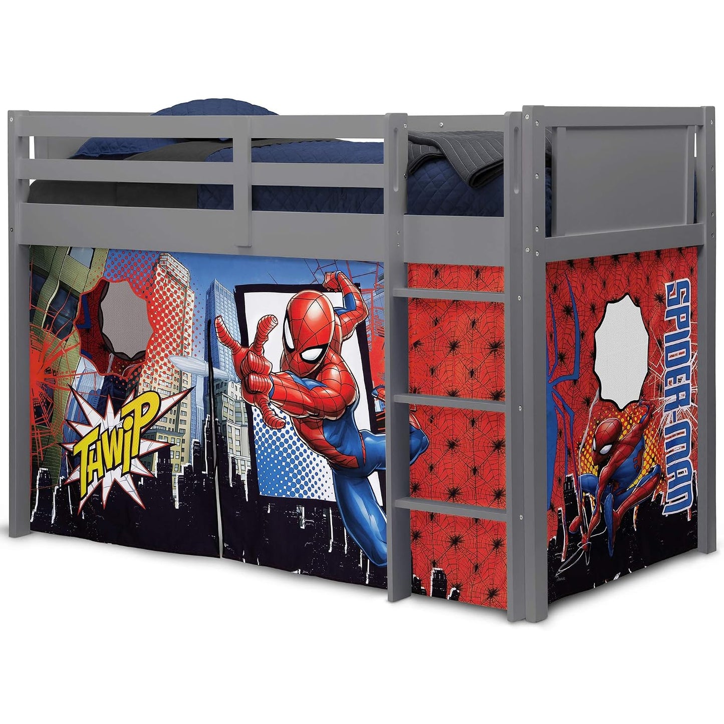 Delta Children Spider-Man - Juego de cortinas para cama baja indivi...