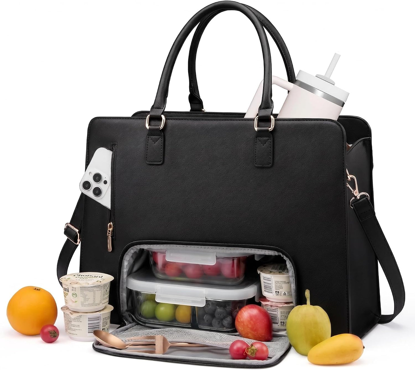 LOVEVOOK Bolsa de mano para laptop para mujer, bolsa de trabajo de...