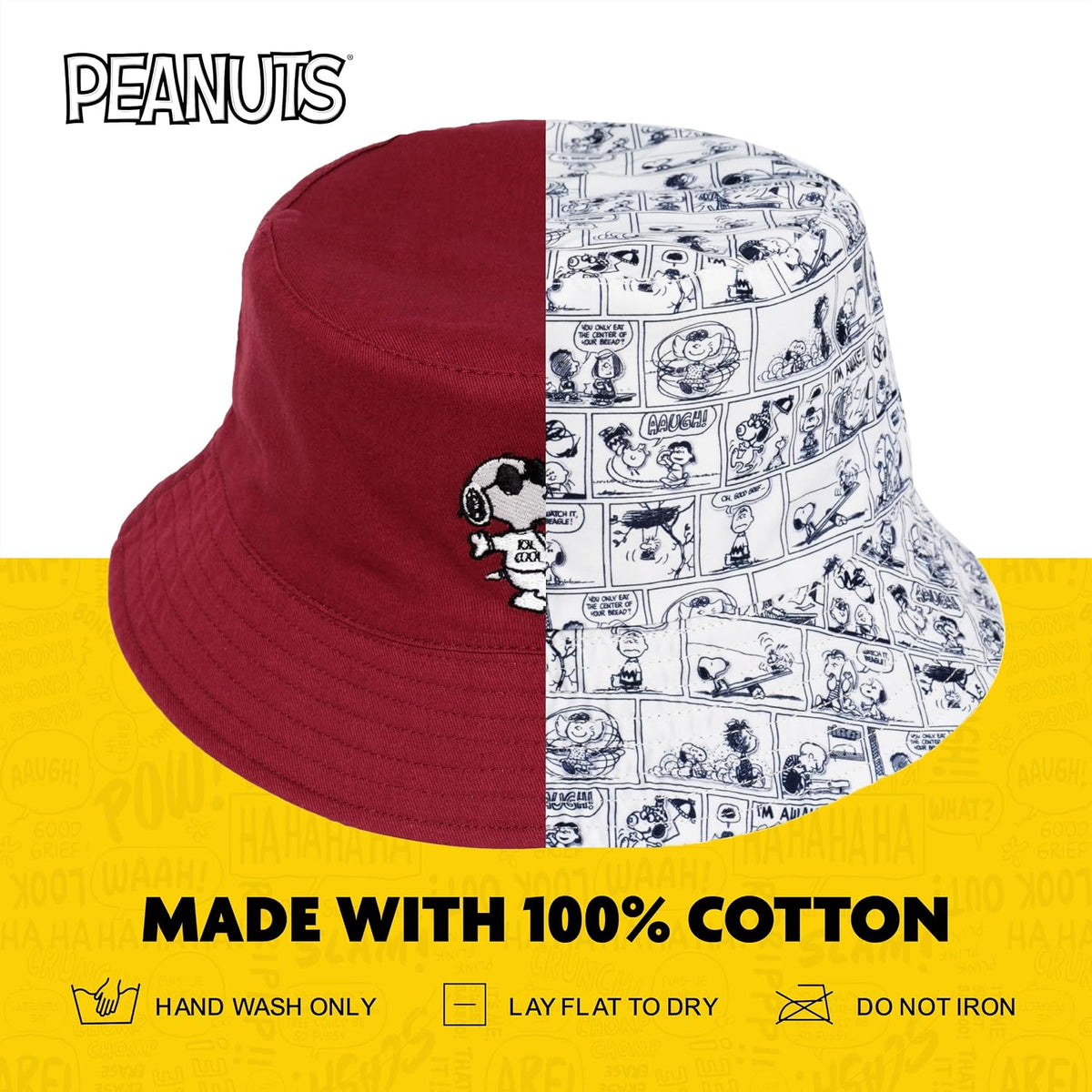 Concept One Peanuts Sleeping Snoopy - Gorro de mezclilla para adulto