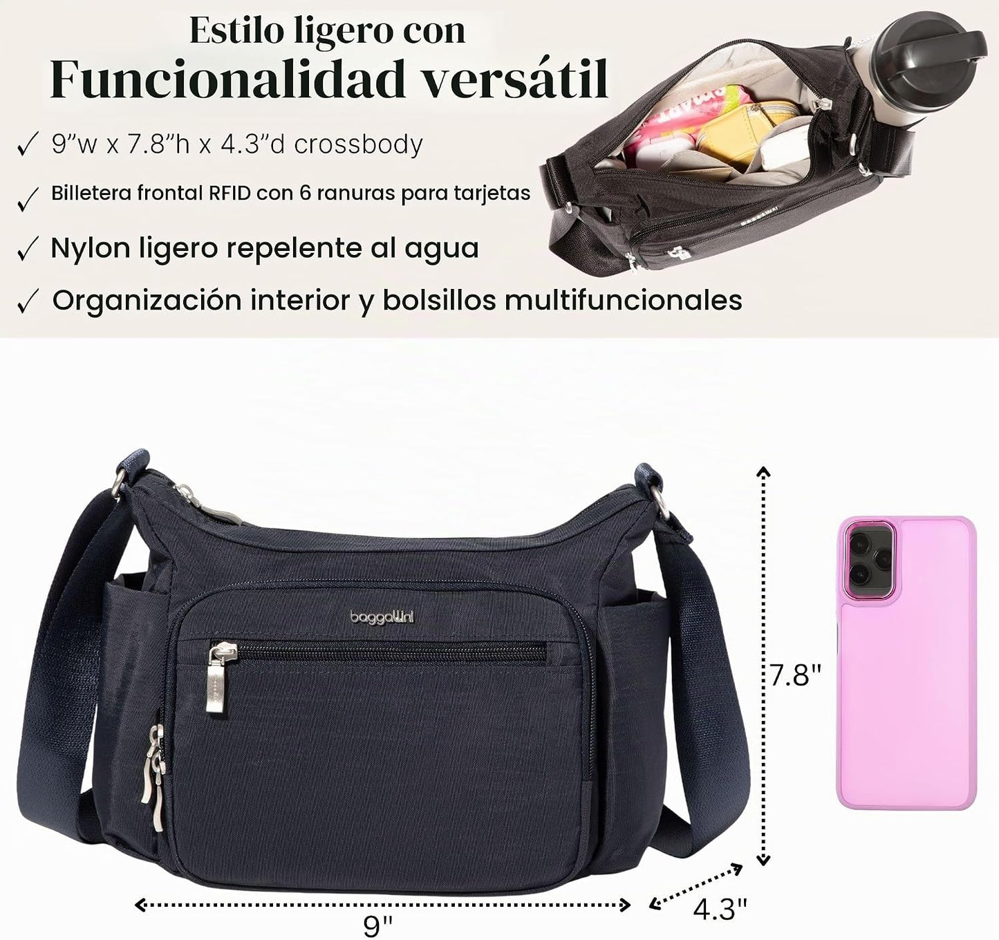Baggallini Crosstown Hobo Crossbody