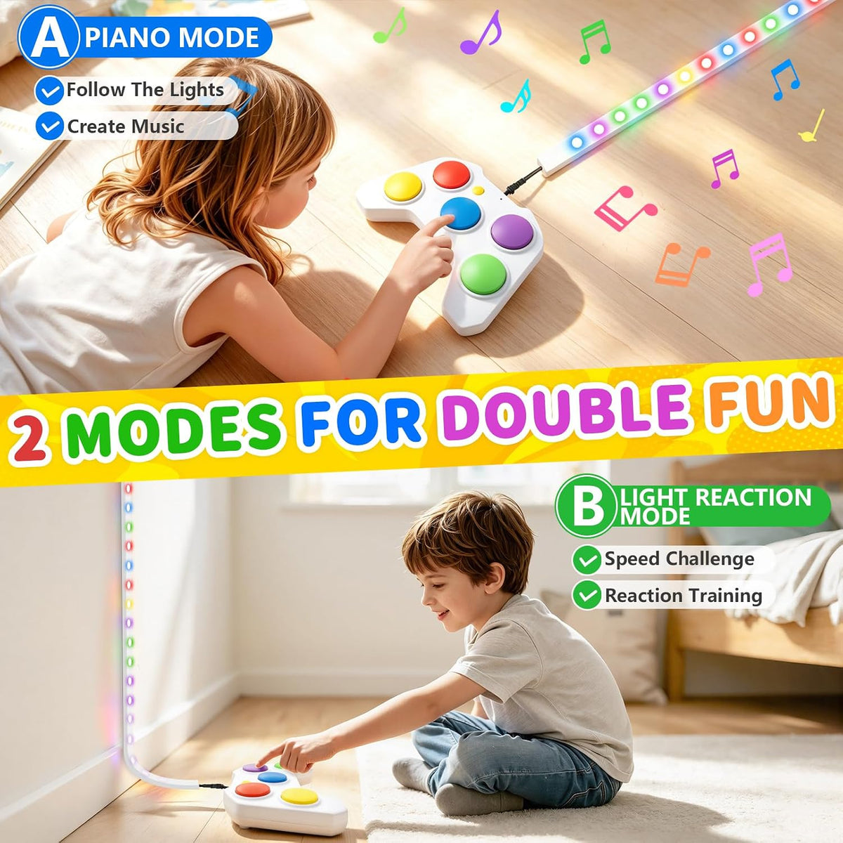 Juego de mano de empuje rápido para niños, juego de reflejos a jueg...
