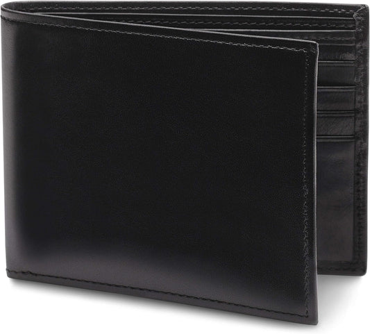 Bosca Cartera de 8 bolsillos para hombre en piel vieja - RFID, Negro -
