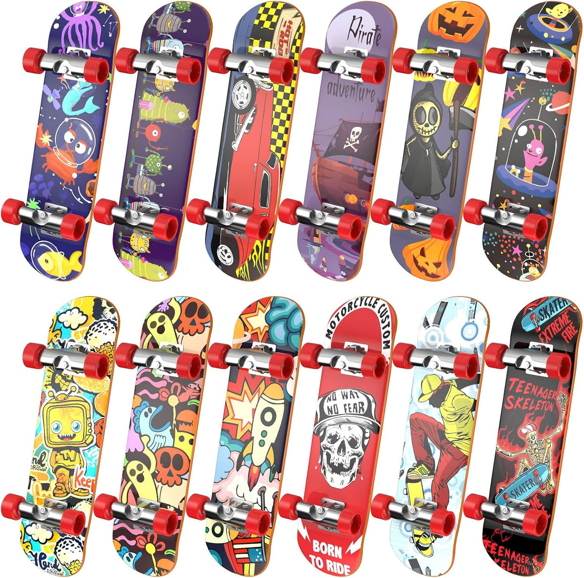 TIME4DEALS Minipatinetas para Dedos 12PCS Juego Profesional de Tabl...