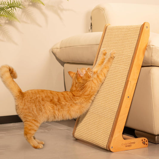 CHEERHOME PETS Rascador de Sisal para Gatos en Forma de Rampa para...