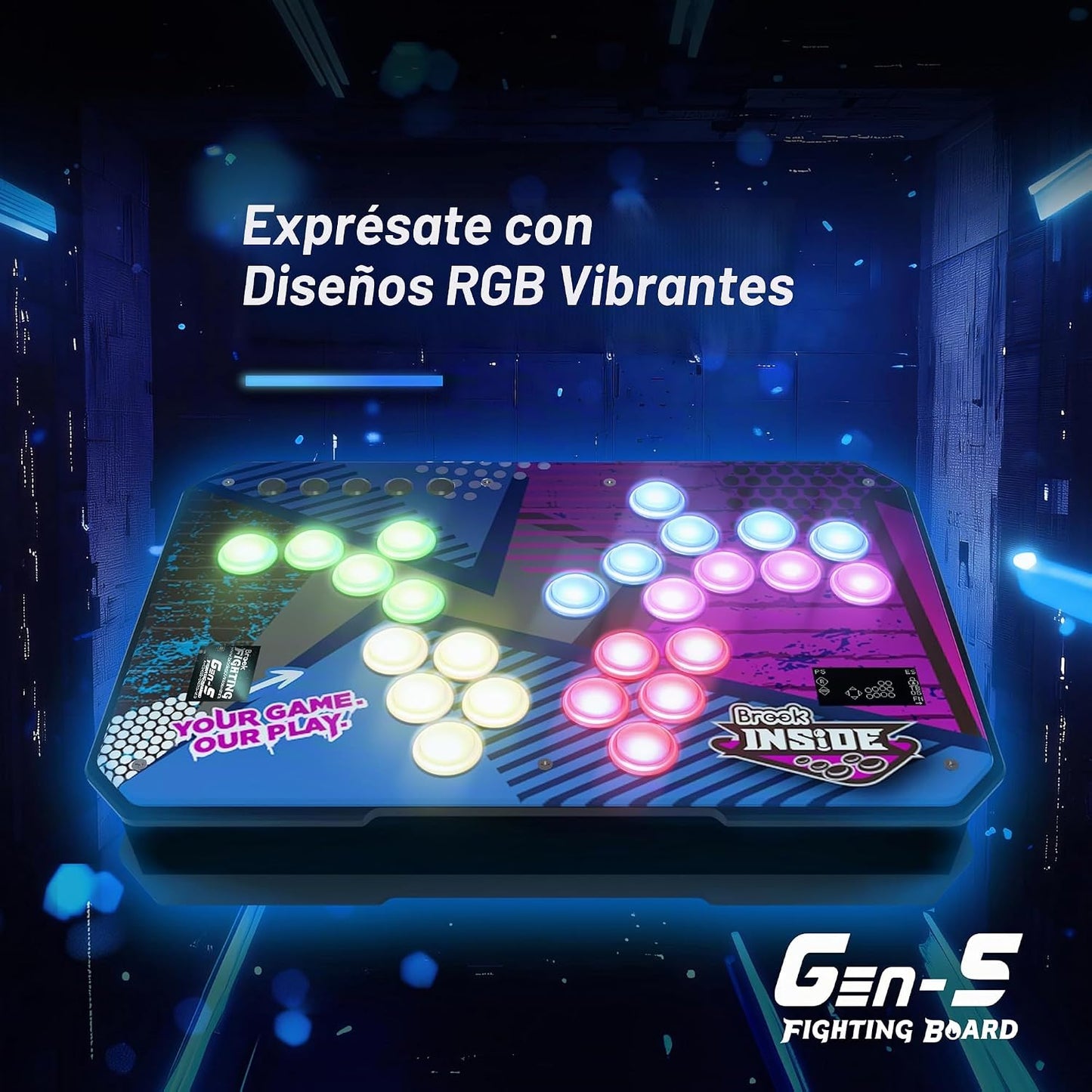 Brook Gaming GEN 5 - Tablero de combate con cable - Compatible con...