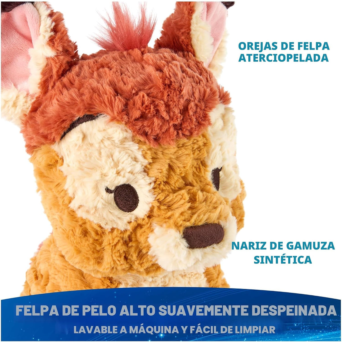 GUND Disney - Peluche oficial de Bambi, colección Cozys de Disney,...