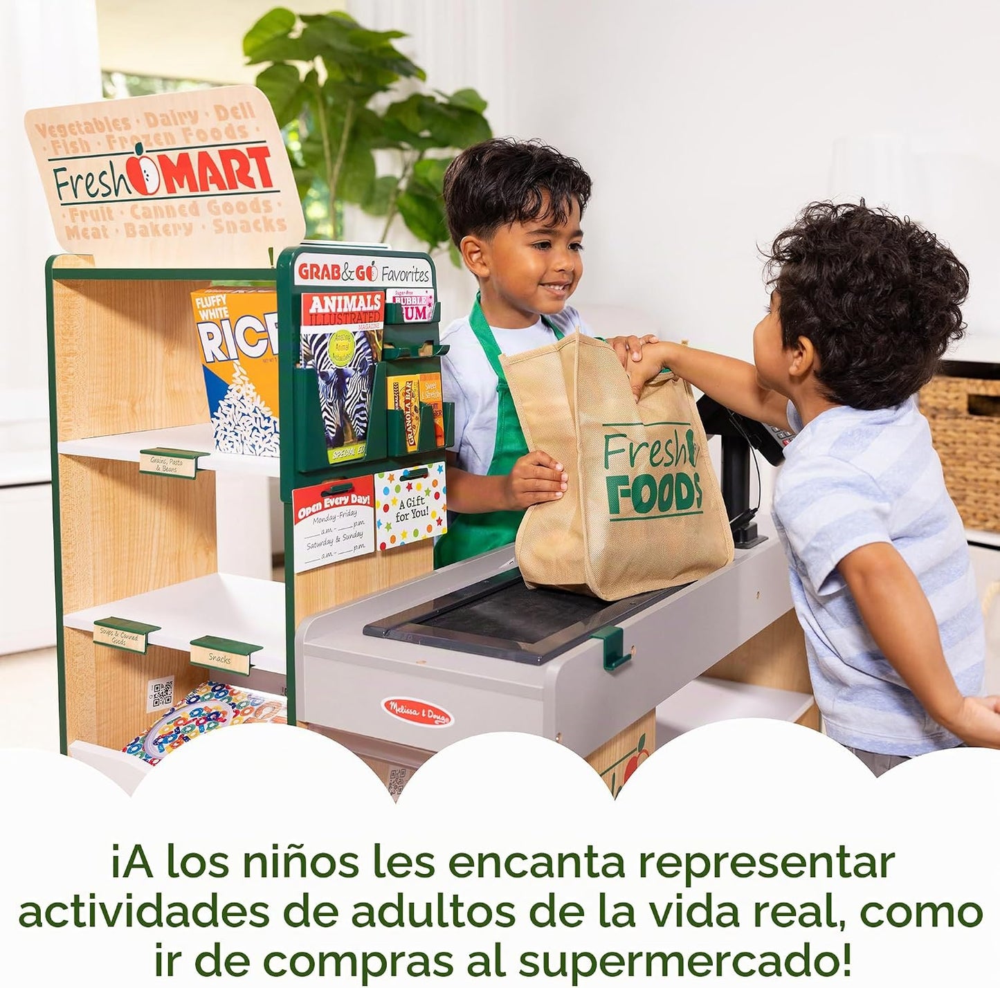 Melissa &amp; Doug - Minisúper para niños | Tienda de comestibles d...