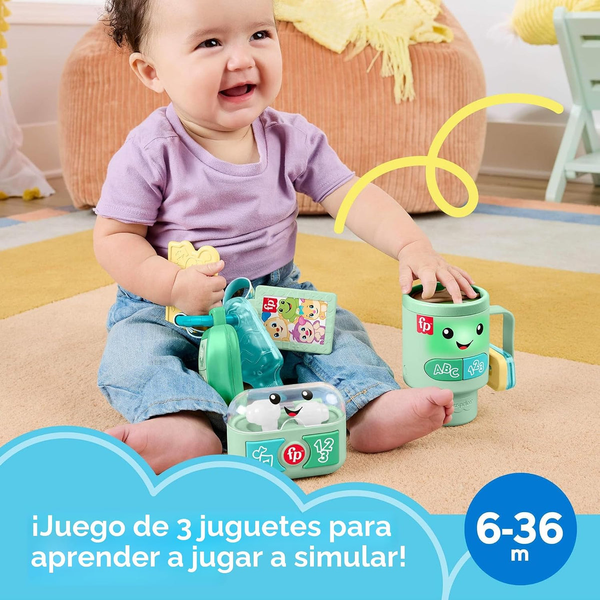 Fisher-Price Juguetes para bebés Laugh &amp; Learn Set de regalo li...