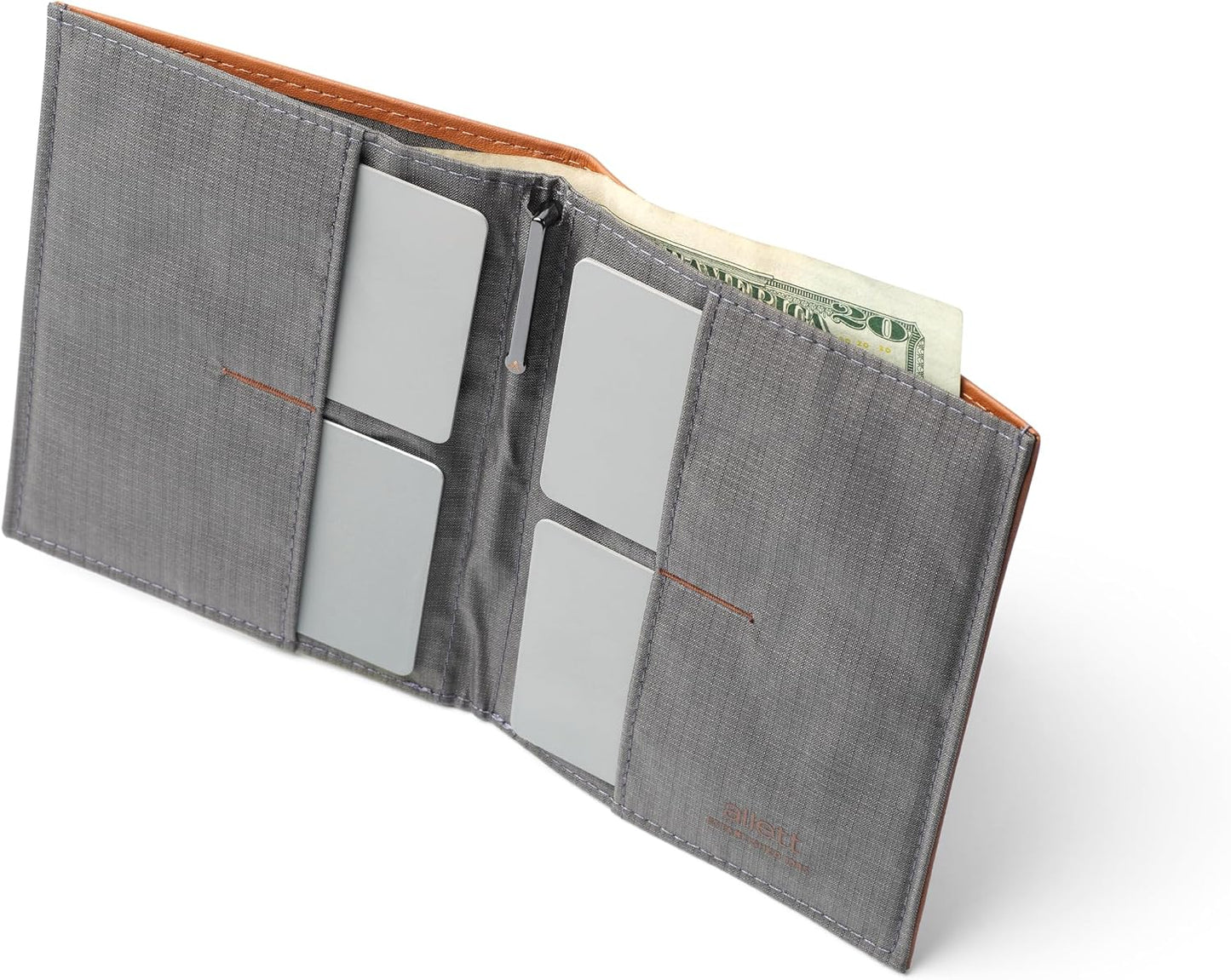 Allett Monedero 2.0 | Bloqueo RFID, delgada, minimalista, plegable,...