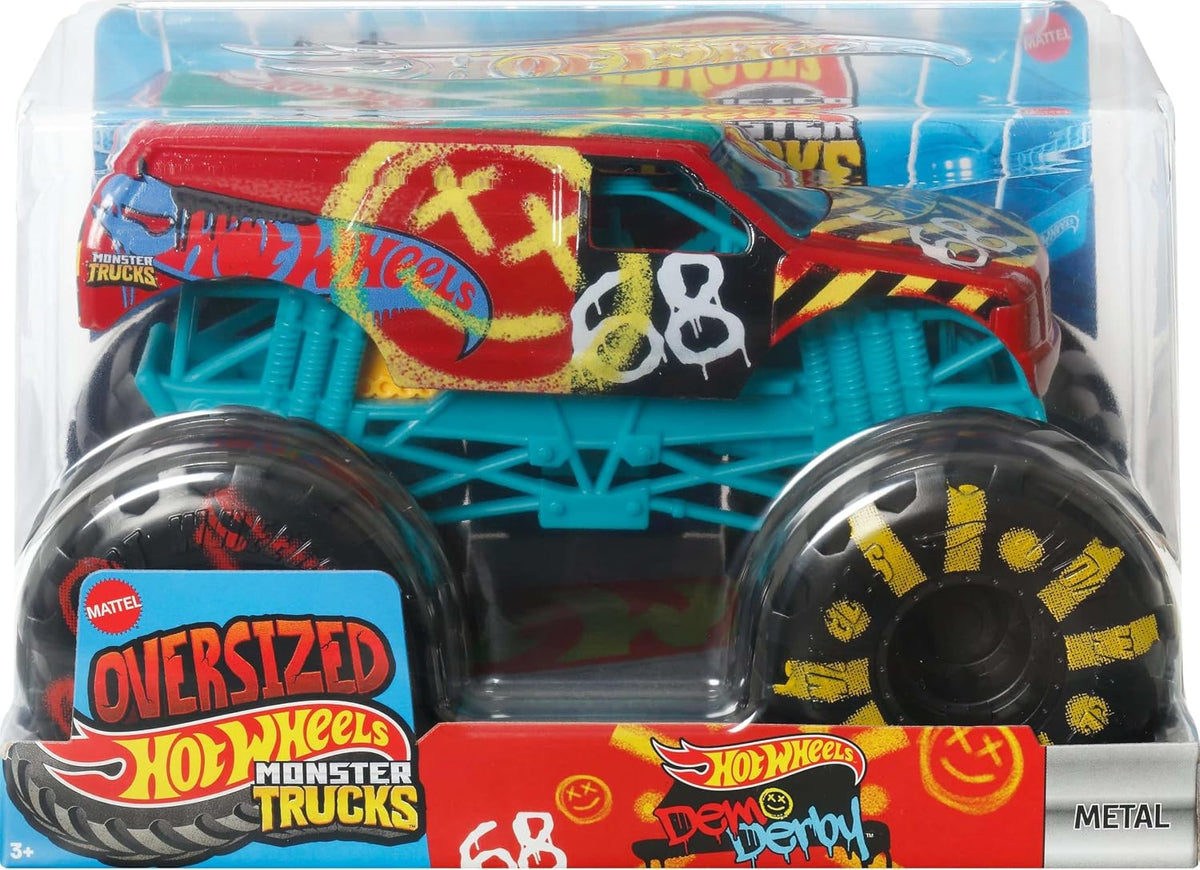 Hot Wheels Monster Trucks, camión monstruo de gran tamaño, camión d...