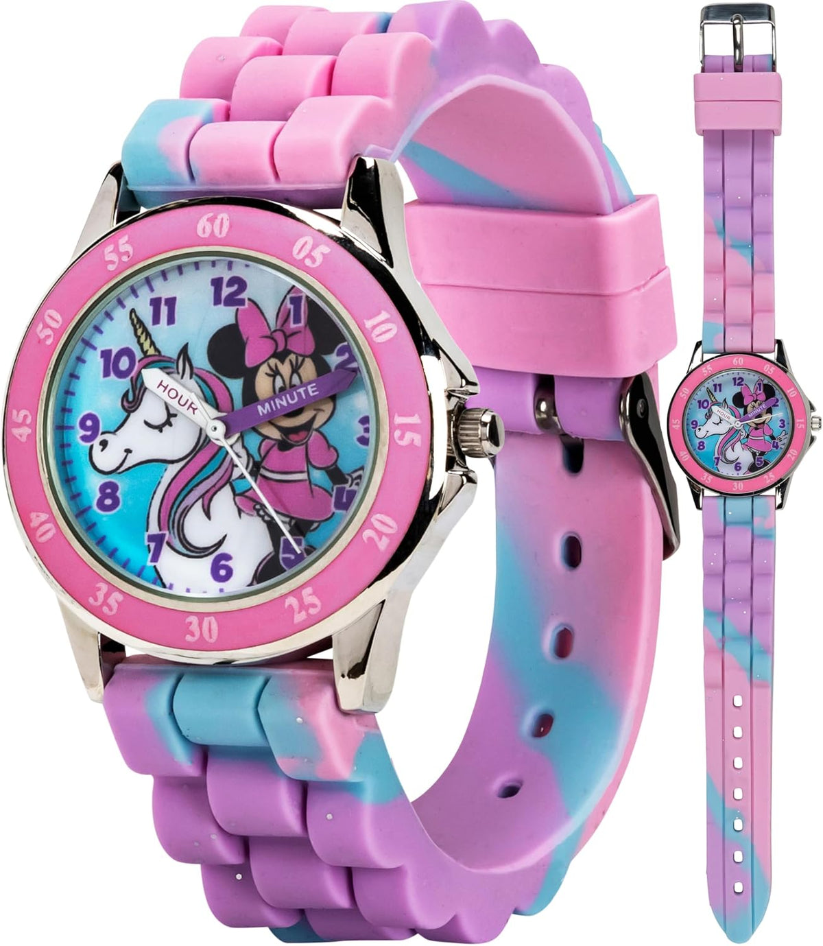 Reloj Minnie Mouse Time Teacher para niñas - Reloj analógico de apr...