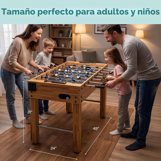 SereneLife Mesa de futbolín de 48 pulgadas, mesa de juego de fútbol...