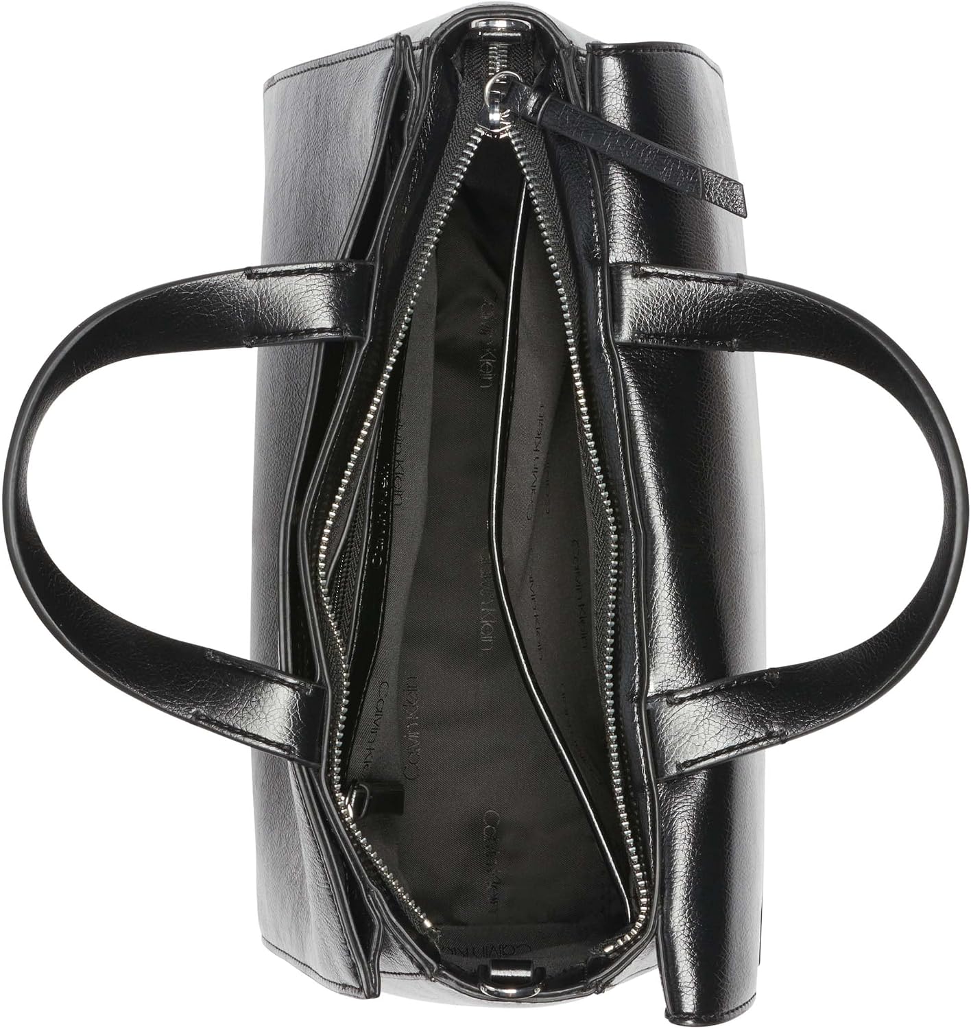 Calvin Klein Bolso con asa superior con solapa de basalto para mujer