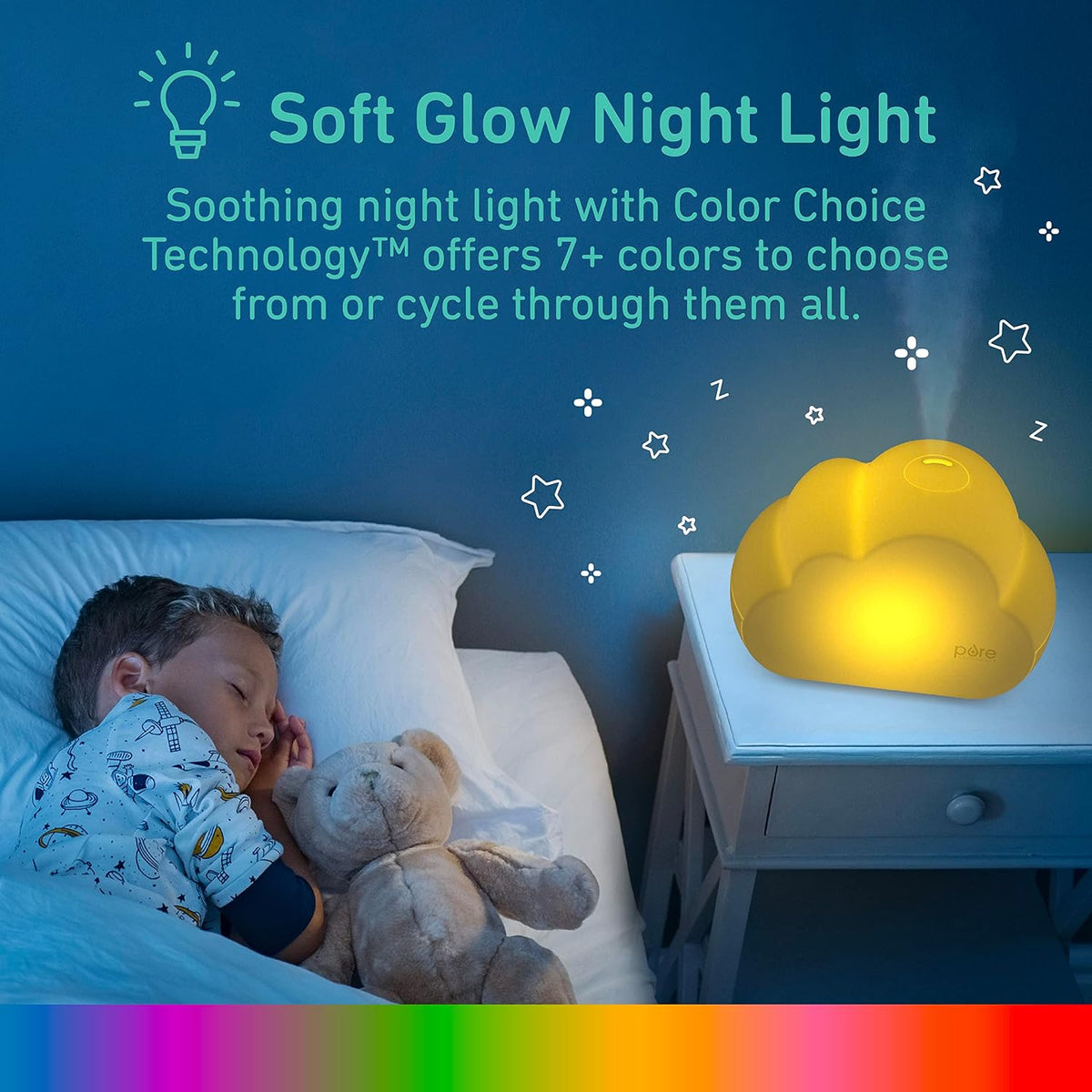 Pure Enrichment PureBaby Cloud Humidificador ultrasónico de niebla...