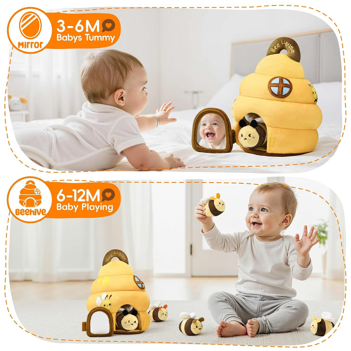 Juguetes para bebés de 6 a 12 meses - Juguete infantil de colmena c...