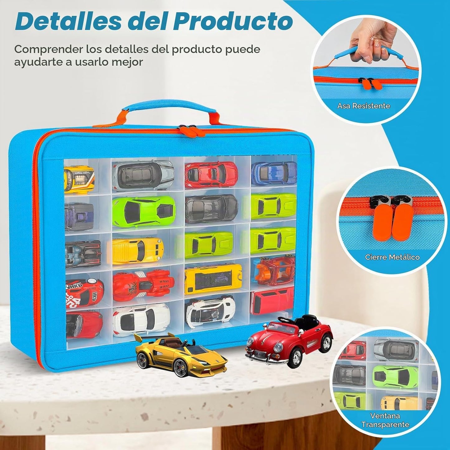 RHCOM Organizador de juguetes. 72 compartimentos. Caja de almacenam...