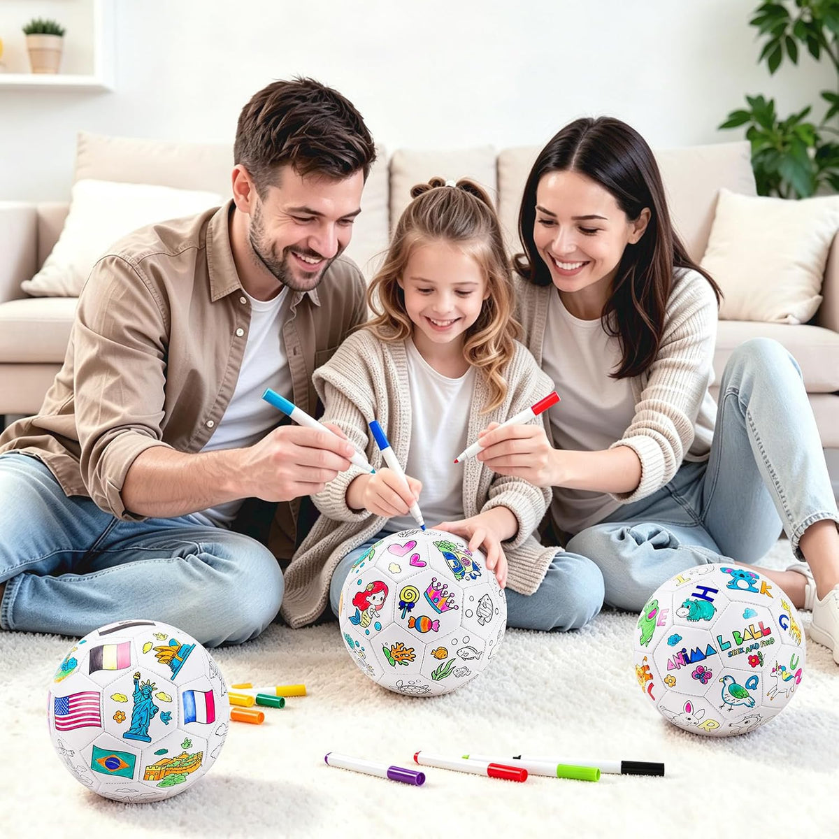 ZOOJOY Colorea tu propio balón de fútbol, kit de manualidades de...