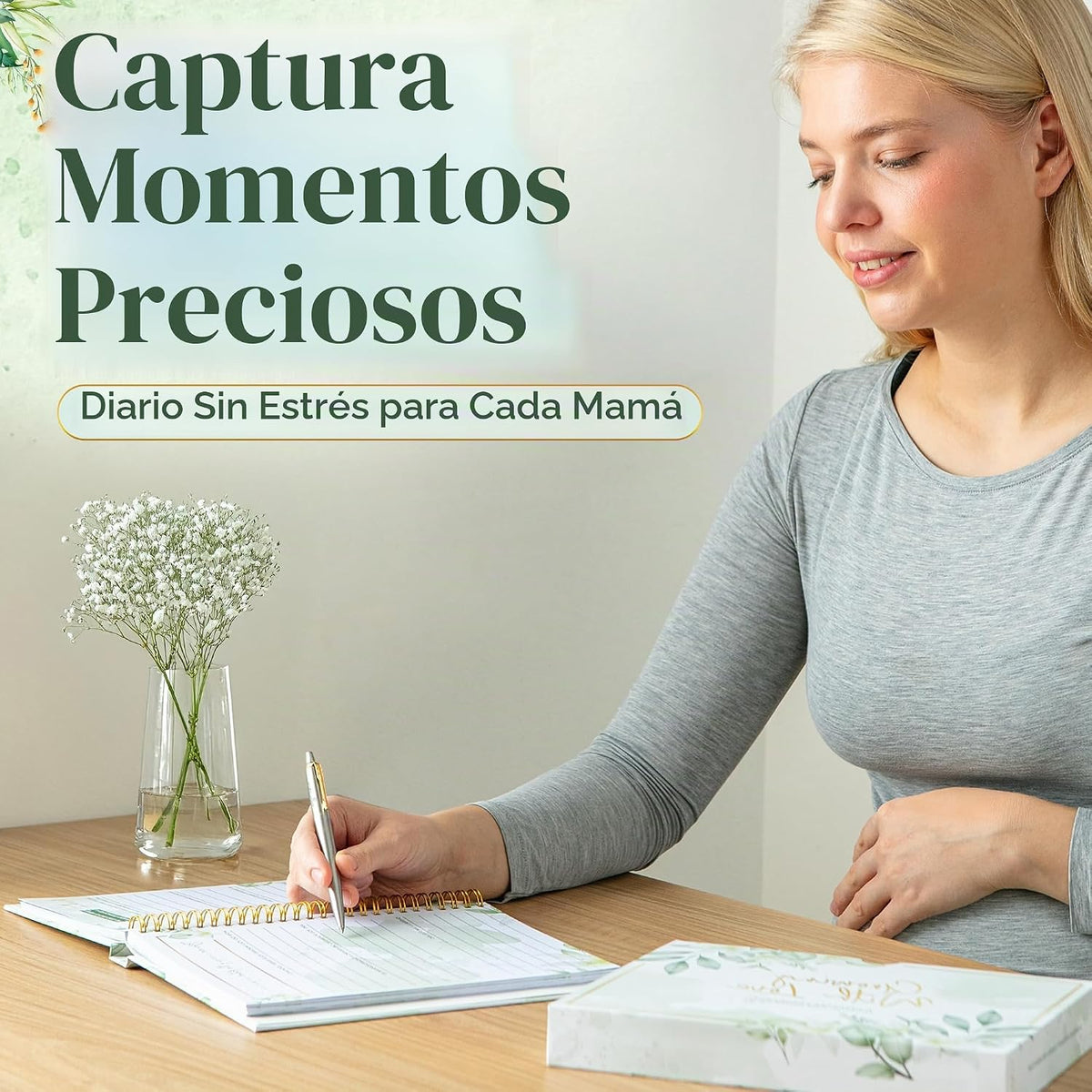 Lil Nuggets Diario de embarazo para madres primerizas 2026 \u2013 D...