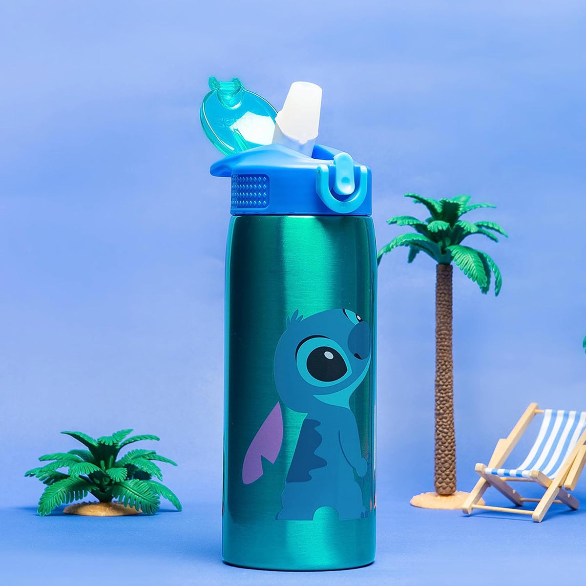 Zak Designs Disney Lilo and Stitch - Botella de agua para viajes y...