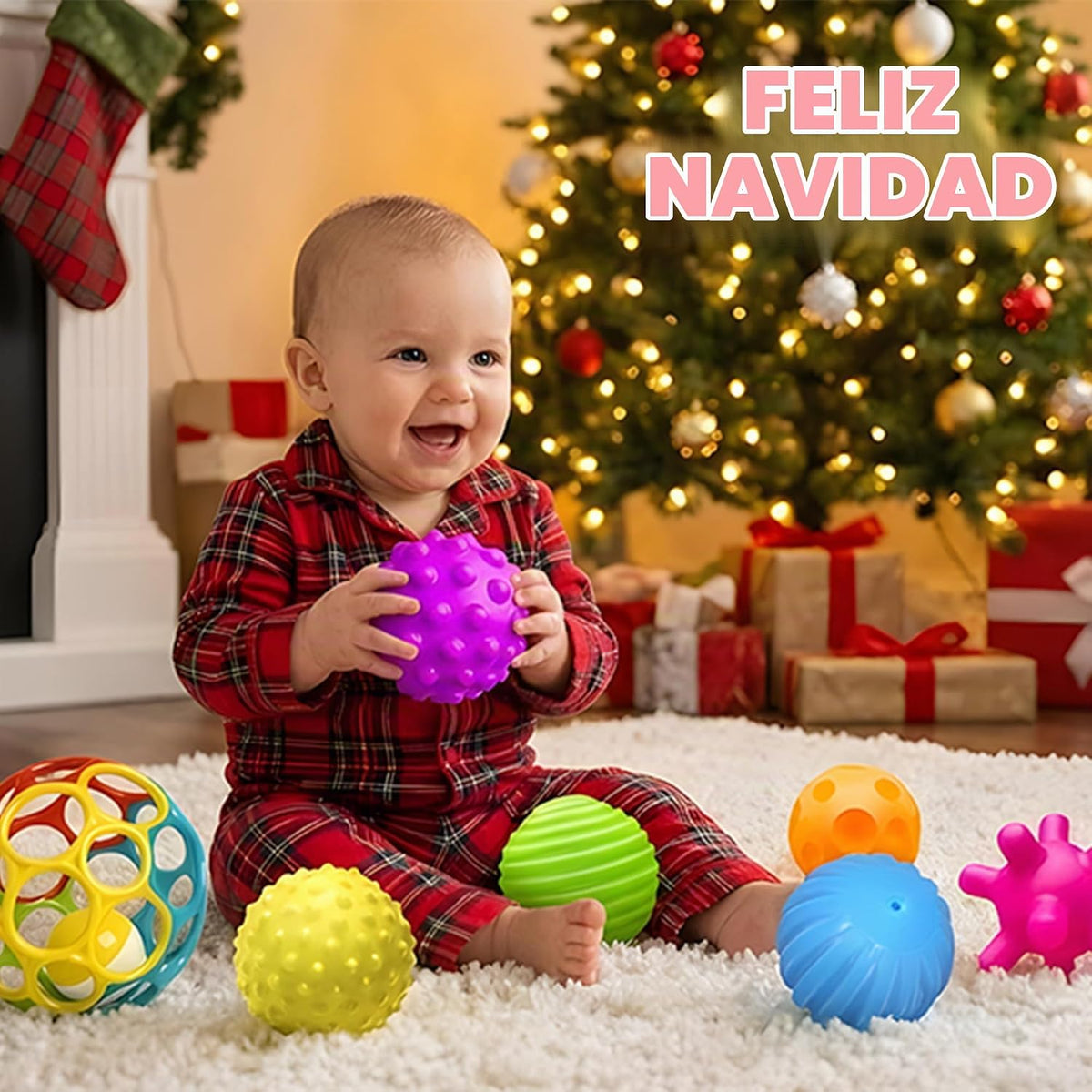 Pelotas sensoriales para niños pequeños de 1 a 3 años, juguetes sen...