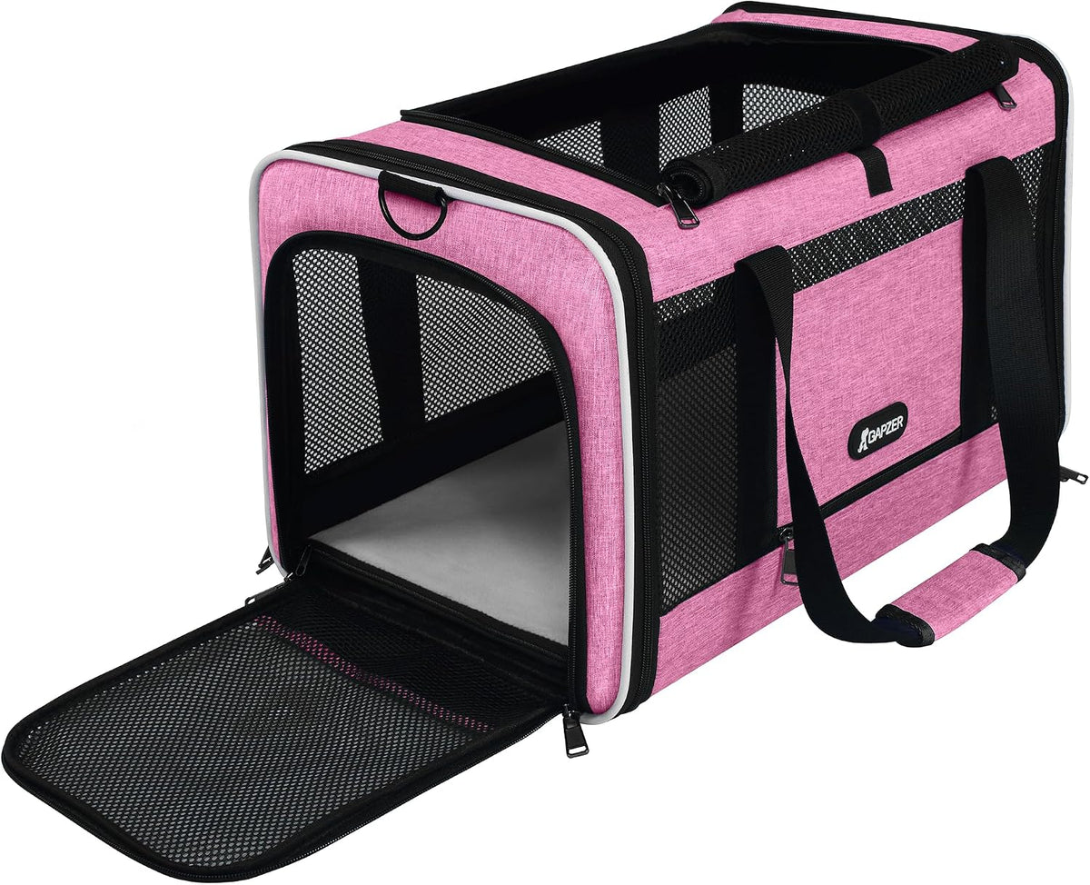 GAPZER - Transportador para gatos de 18 x 11 x 11 pulgadas, aprobad...