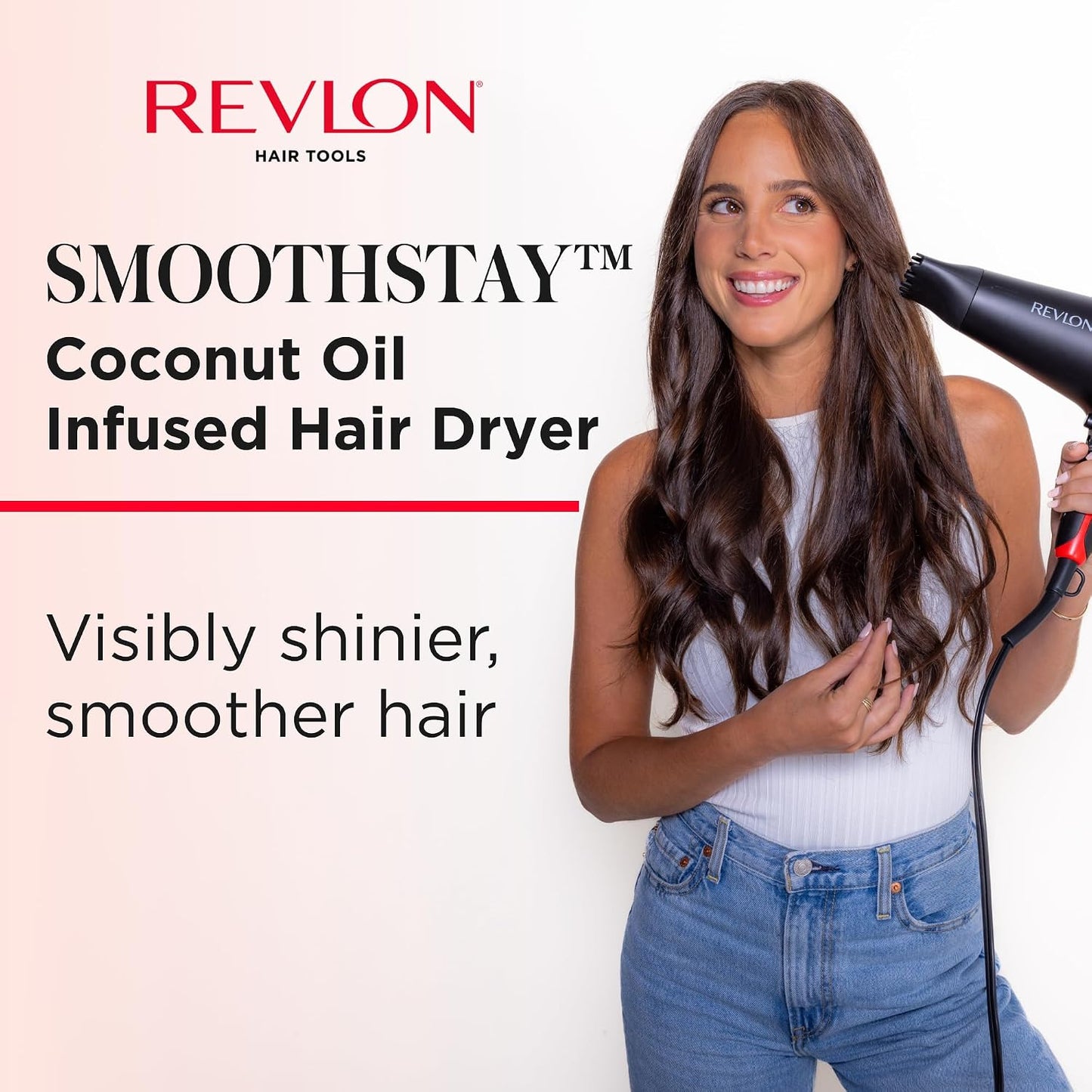 REVLON SmoothStay Secador de Pelo con Infusión de Aceite de Coco co...