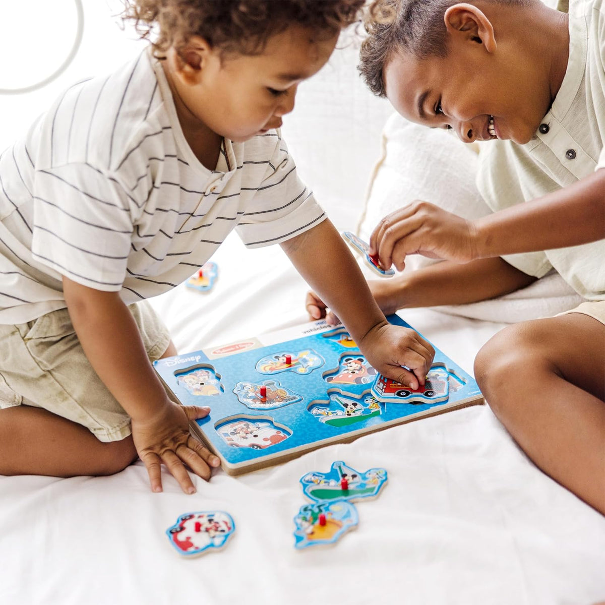 Melissa & Doug Disney Mickey Mouse y sus amigos Rompecabezas con so...