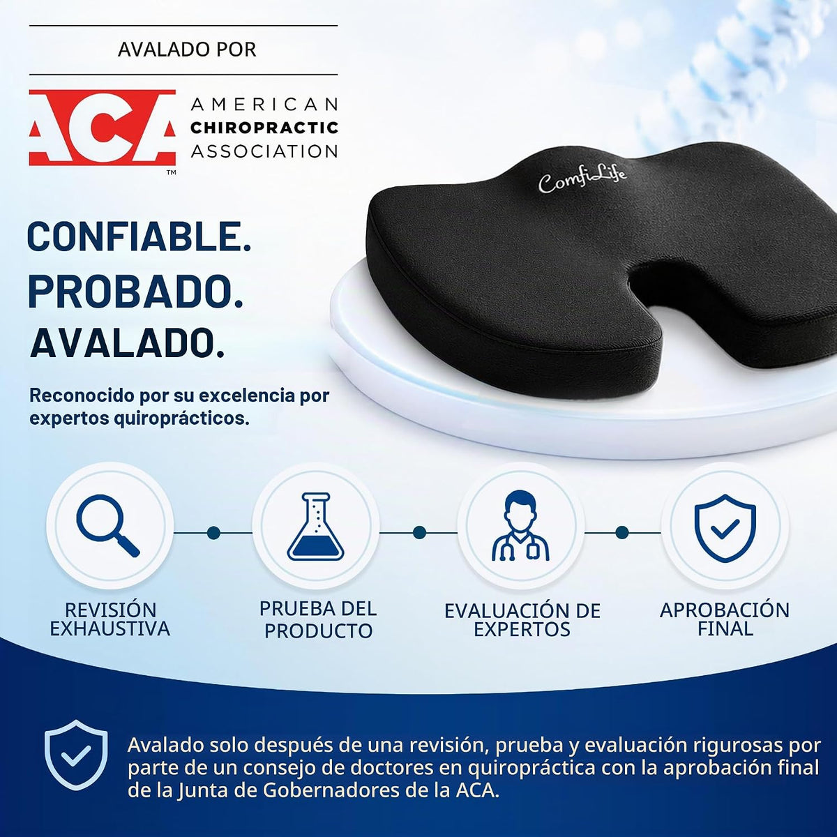 ComfiLife - Cojín prémium de gel y espuma viscoelástica para silla...