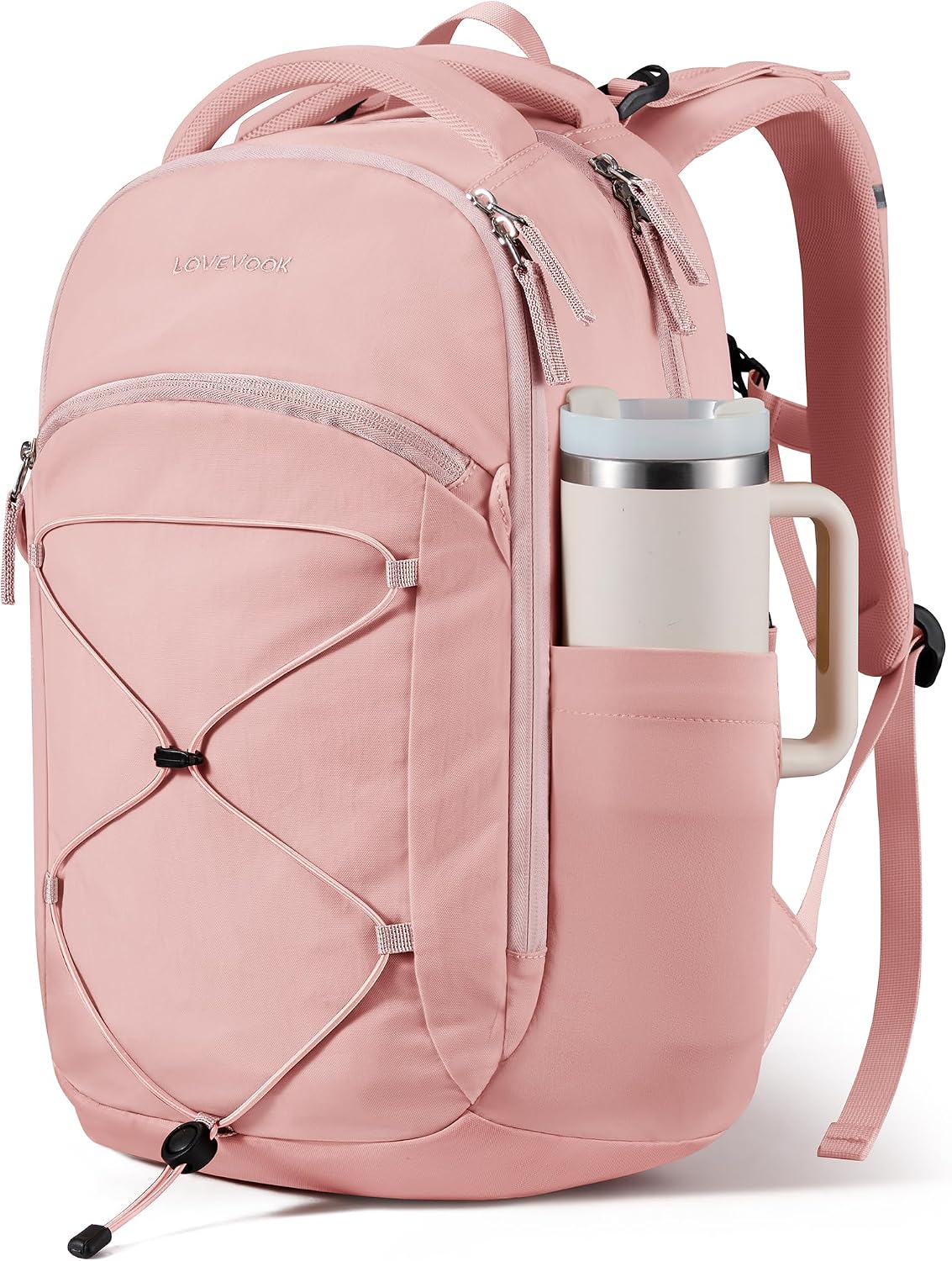 LOVEVOOK Mochila de viaje para laptop, Beige - Verde Mostaza - Verd...
