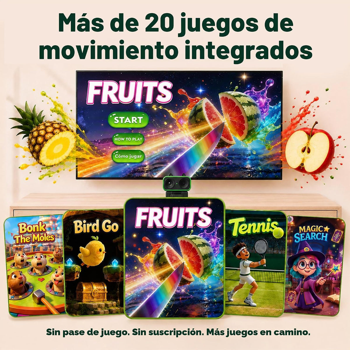 Owlzoom Consola de videojuegos de movimiento, sistema de juego acti...