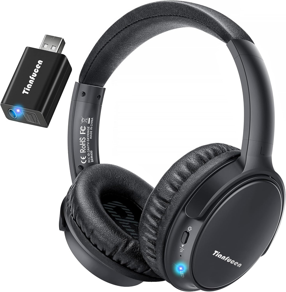Tianfucen Auriculares inalámbricos para ver televisión | Auriculare...
